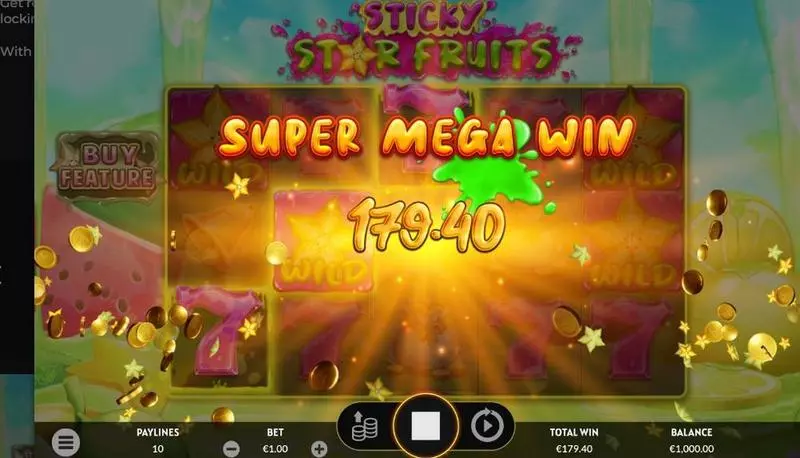 Winning Screenshot - Apparat Gaming  Sticky Star Fruits Slot