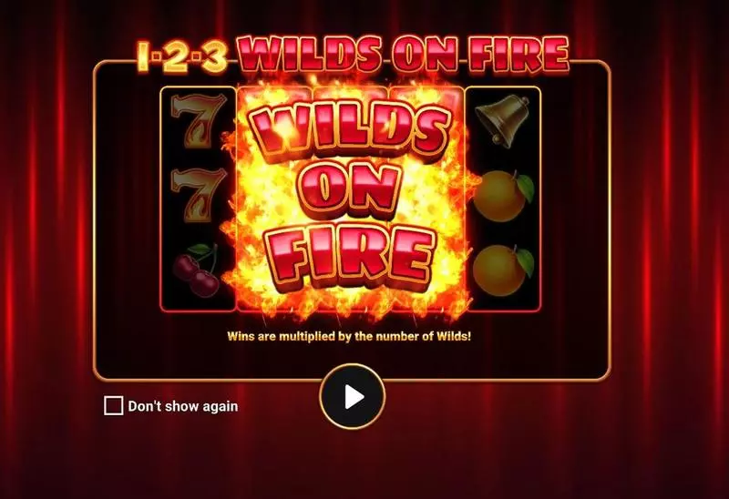 Introduction Screen - Apparat Gaming 1-2-3 Wilds on Fire Slot