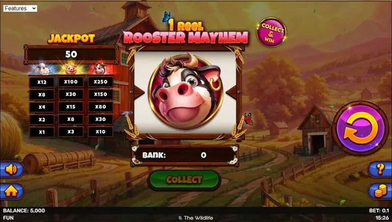 Main Screen Reels - Spinomenal 1 Reel – Rooster Mayhem Slot