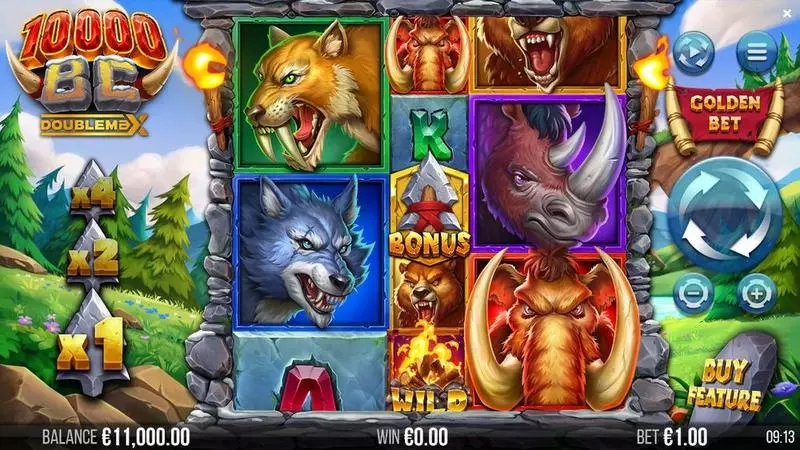 Main Screen Reels - 4ThePlayer 10 000 BC DOUBLE MAX Slot
