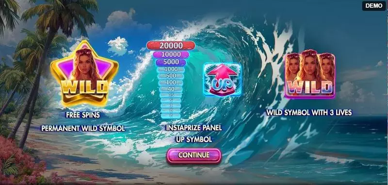 Introduction Screen - Red Rake Gaming 20 000 Waves Slot