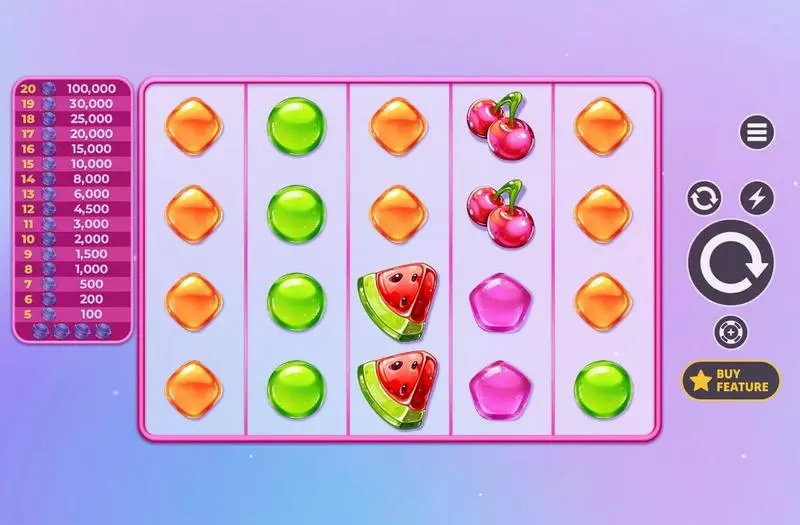 Info and Rules - Apparat Gaming 20 Sweet Candies Slot