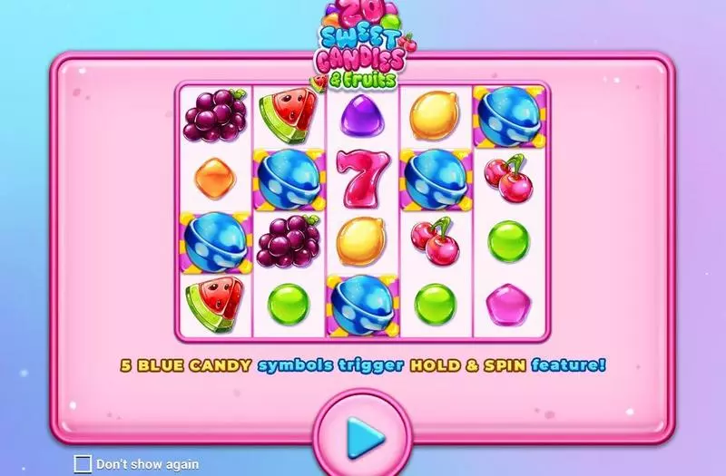 Main Screen Reels - Apparat Gaming 20 Sweet Candies Slot