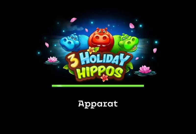 Introduction Screen - Apparat Gaming 3 Holiday Hippos Slot
