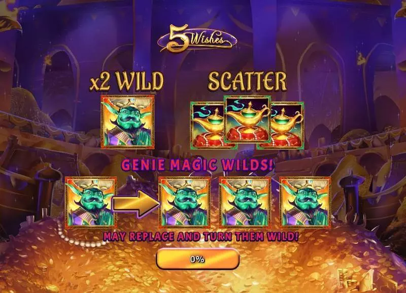 Info and Rules - RTG 5 Wishes Slot