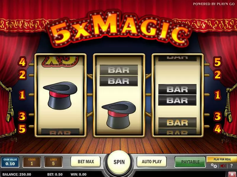 Main Screen Reels - Play'n GO 5x Magic Slot