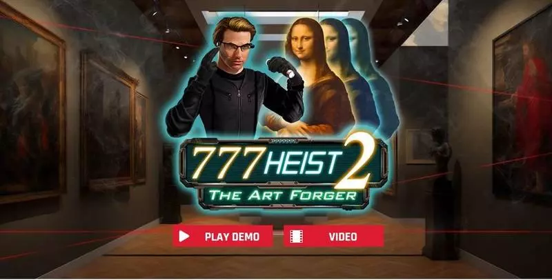 Introduction Screen - Red Rake Gaming 777 Heist 2 The Art Forgery Slot
