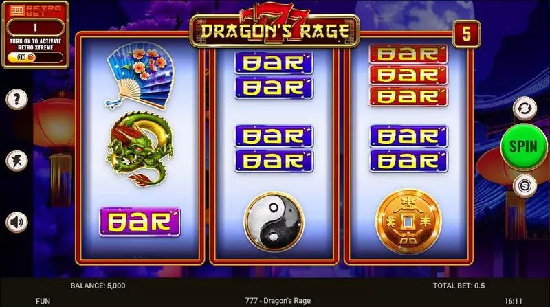 Main Screen Reels - Spinomenal 777 – Dragon’s Rage Slot