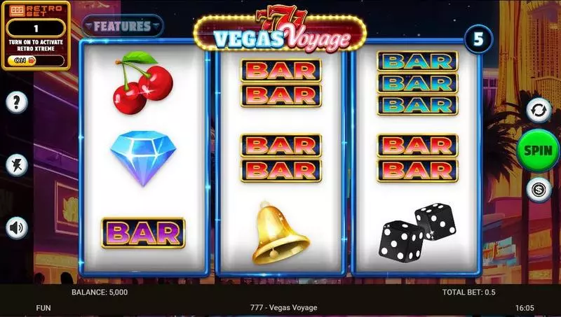 Main Screen Reels - Spinomenal 777 – Vegas Voyage Slot
