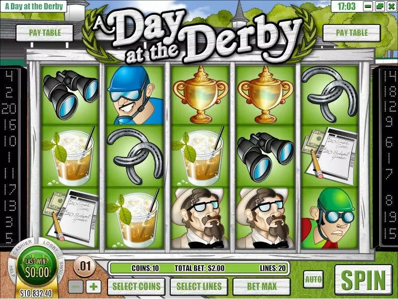 Main Screen Reels - Rival A Day at the Derby Slot