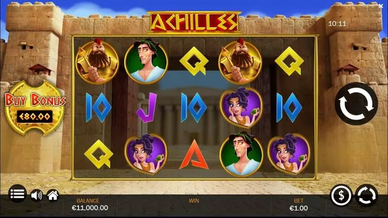 Main Screen Reels - Jelly Entertainment Achilles Slot
