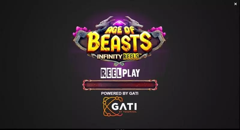 Introduction Screen - ReelPlay Age of Beasts Infinity Reels Slot