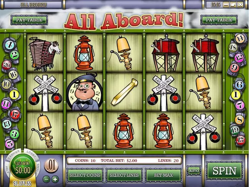 Main Screen Reels - Rival All Aboard Slot