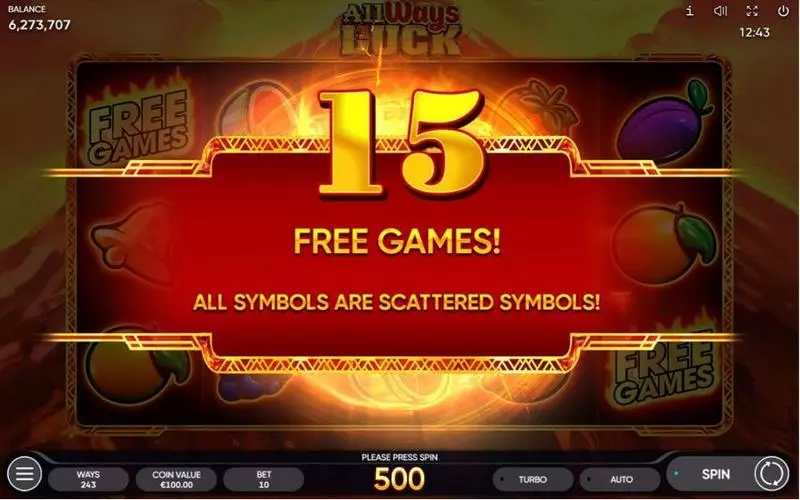 Free Spins Feature - Endorphina All Ways Luck Slot