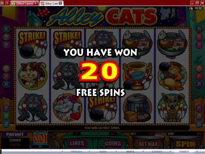 Bonus 1 - Microgaming Alley Cats Slot