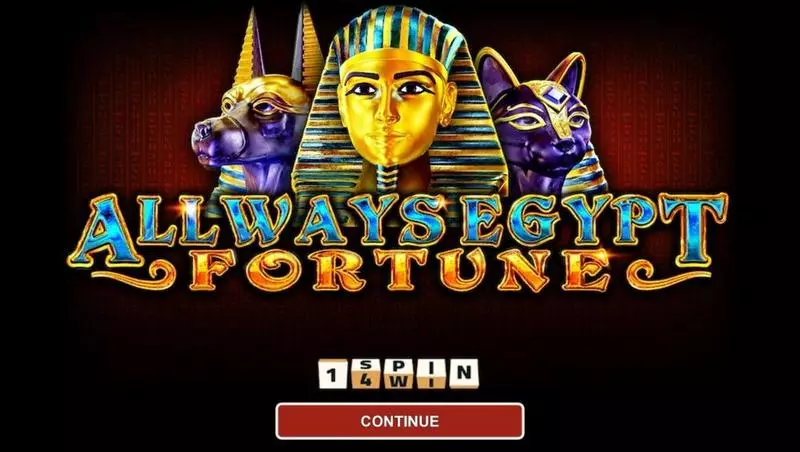 Introduction Screen - 1Spin4Win Allways Egypt Fortune Slot