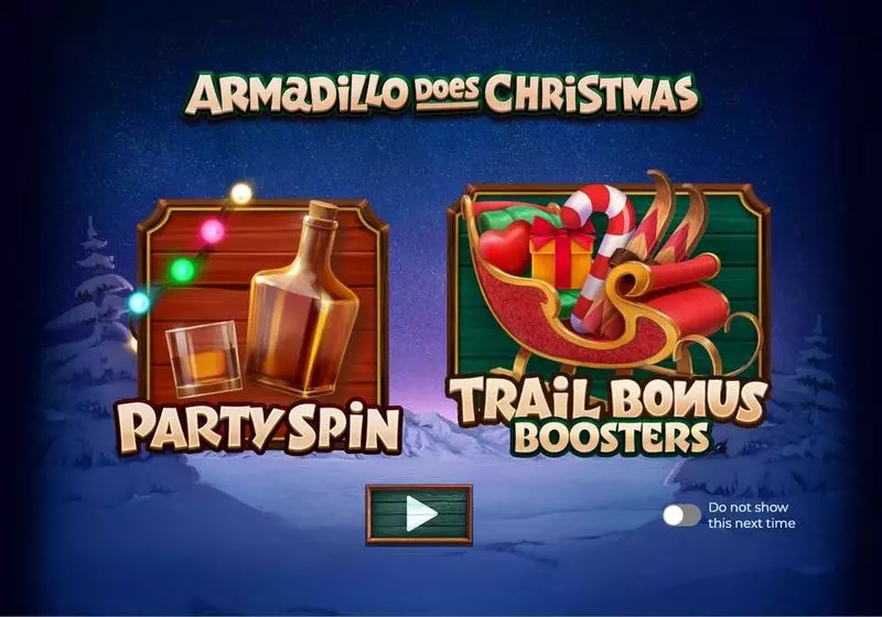 Introduction Screen - Armadillo Studios Armadillo Does Christmas 2024 Slot