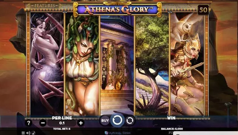 Main Screen Reels - Spinomenal Athena's Glory Slot