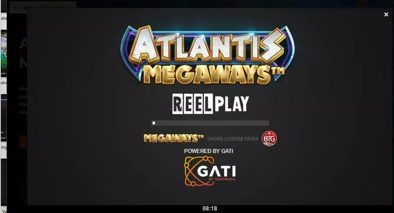 Introduction Screen - ReelPlay Atlantis Megaways Slot
