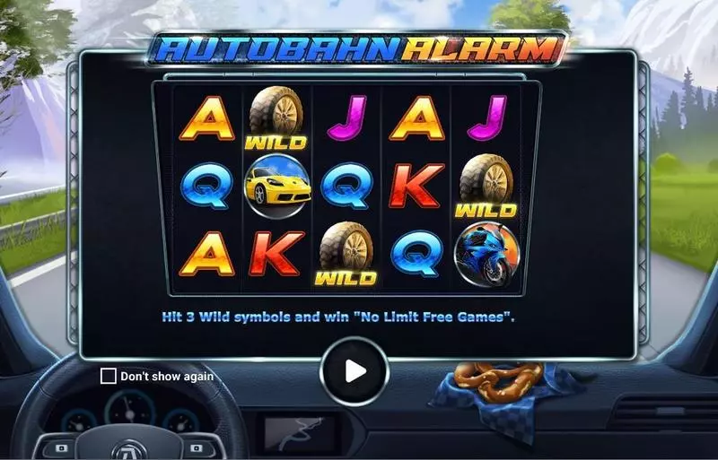 Introduction Screen - Apparat Gaming Autobahn Aalarm Slot