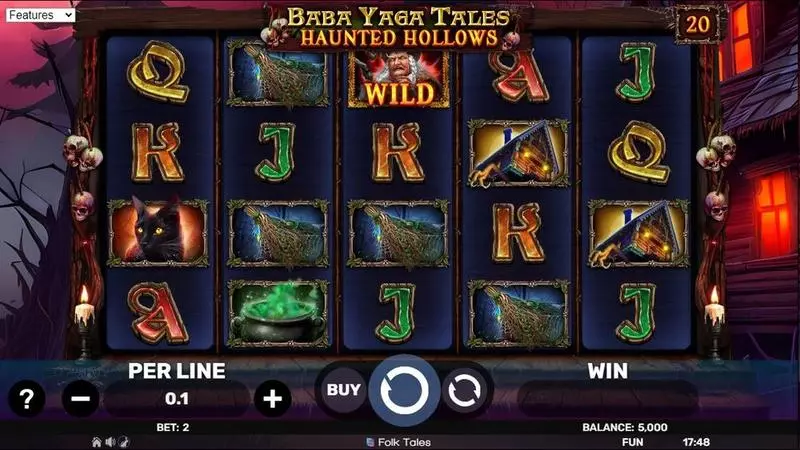 Main Screen Reels - Spinomenal Baba Yaga Tales – Haunted Hollows Slot