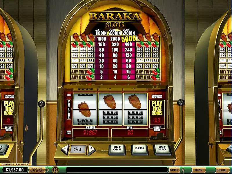 Main Screen Reels - PlayTech Baraka Slot