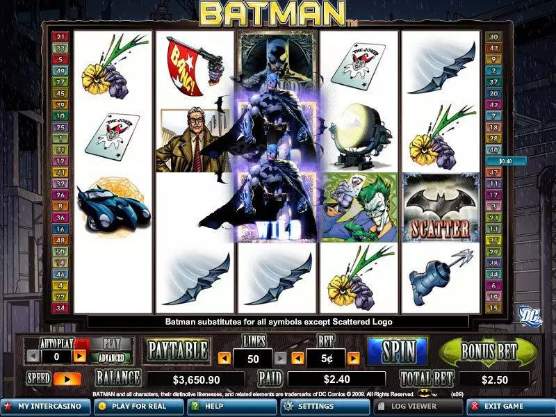 Main Screen Reels - Amaya Batman Slot