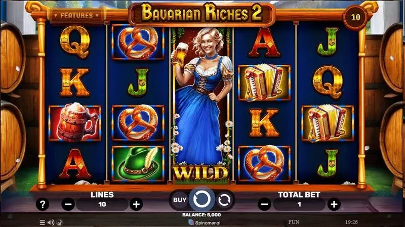 Main Screen Reels - Spinomenal Bavarian Riches 2 Slot