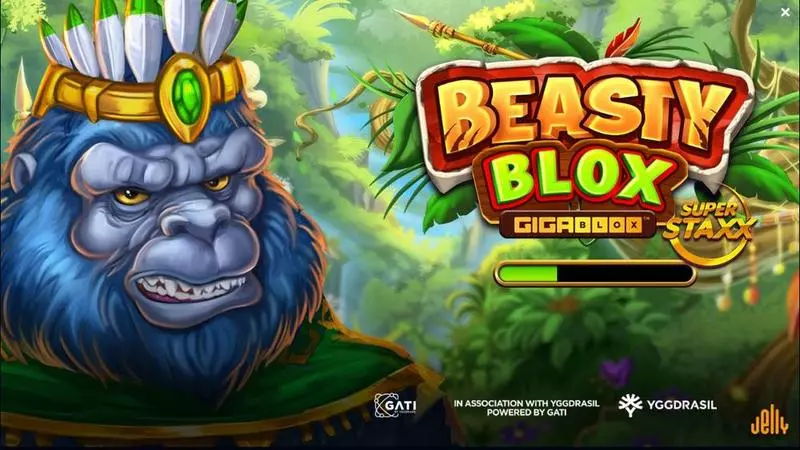 Introduction Screen - Jelly Entertainment Beasty Blox GigaBlox Slot
