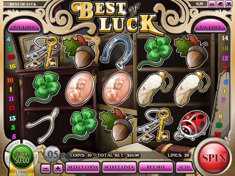 Main Screen Reels - Rival Best of Luck Slot