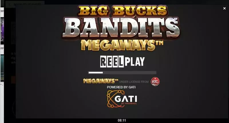 Introduction Screen - ReelPlay Big Bucks Bandits Megaways Slot