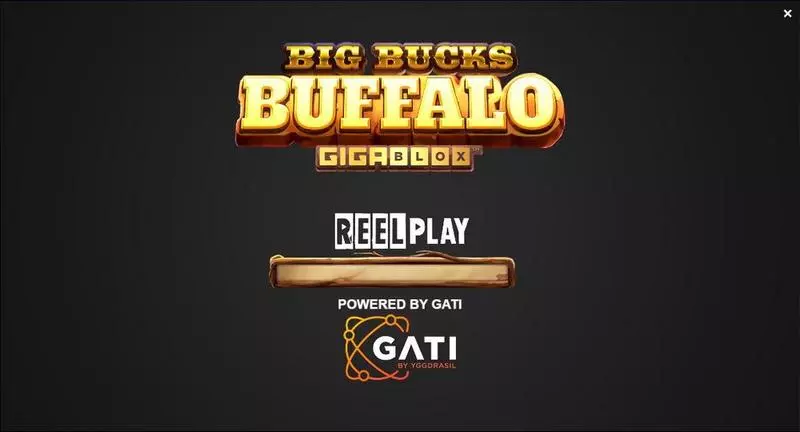 Introduction Screen - ReelPlay Big Bucks Buffalo GigaBlox Slot