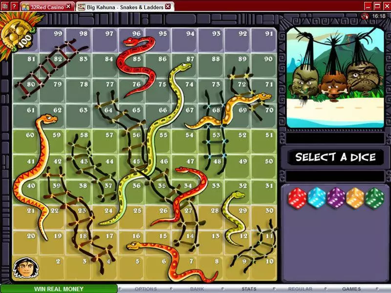 Bonus 1 - Microgaming Big Kahuna - Snakes and Ladders Slot