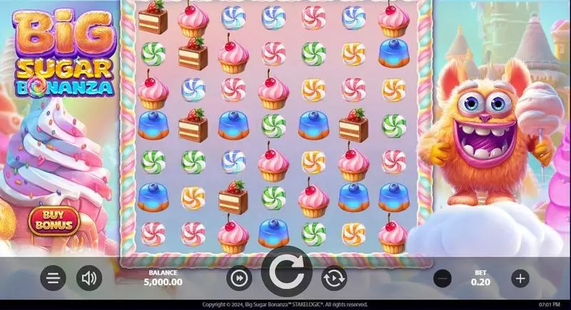 Main Screen Reels - StakeLogic Big Sugar Bonanza Slot