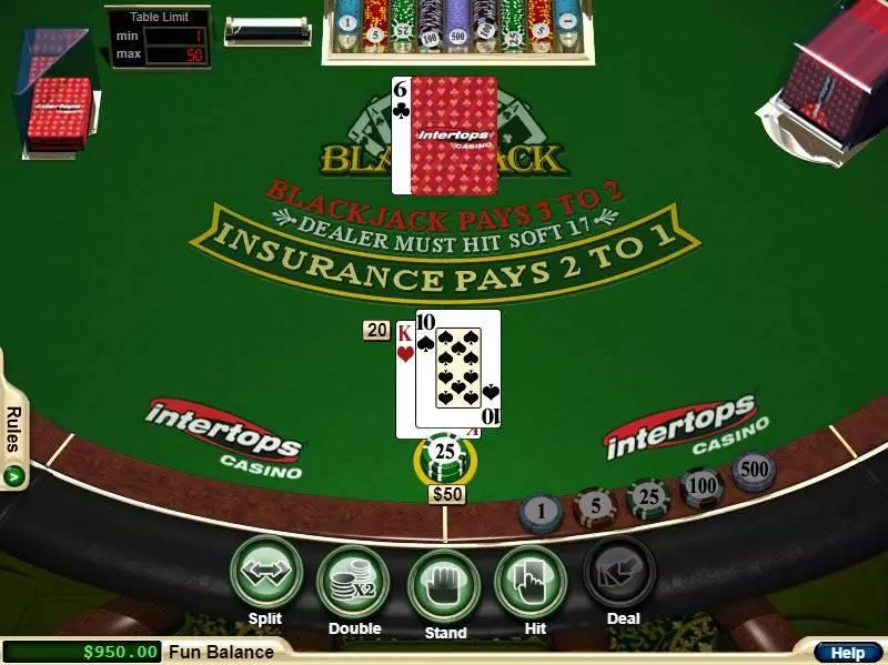 Table ScreenShot - RTG Blackjack Table