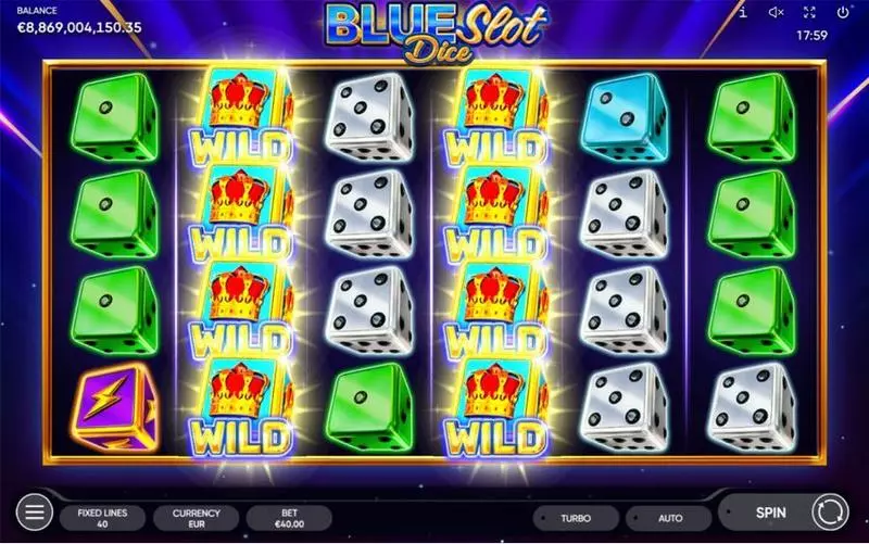 Main Screen Reels - Endorphina Blue Slot Slot