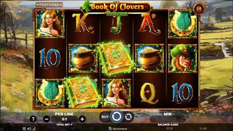 Main Screen Reels - Spinomenal Book Of Clovers – Extreme Slot