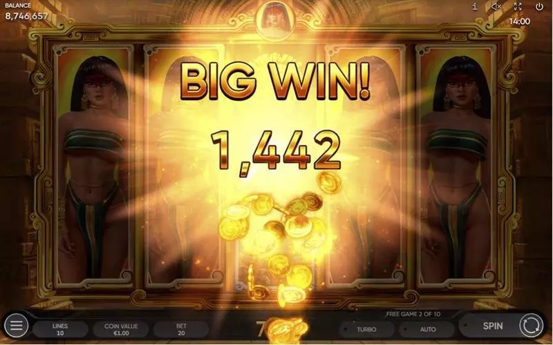 Winning Screenshot - Endorphina Book of Conquistador Slot