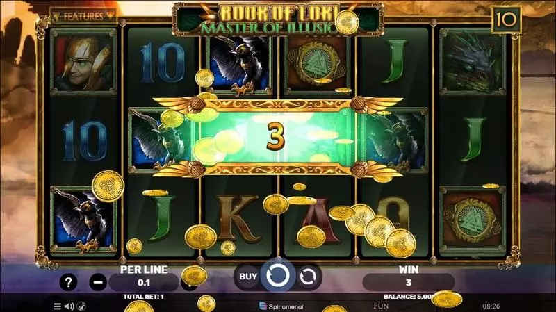 Winning Screenshot - Spinomenal Book Of Loki – Master Of Illusions Slot