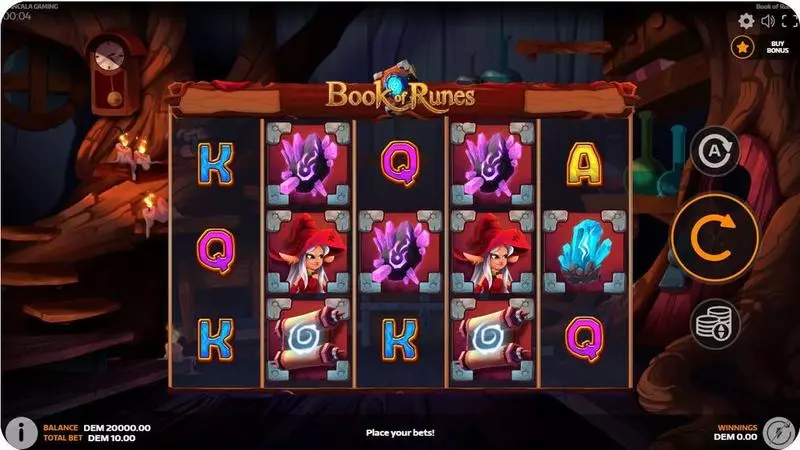 Main Screen Reels - Mancala Gaming Book of Runes Slot