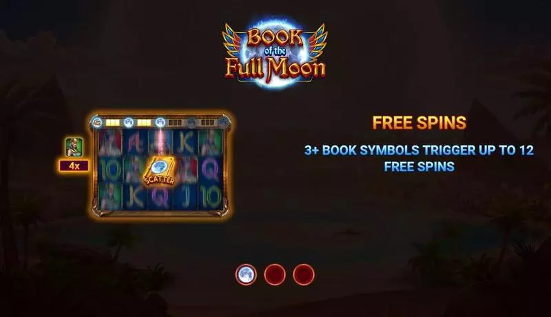 Introduction Screen - Wizard Games Book of the Full Moon Slot