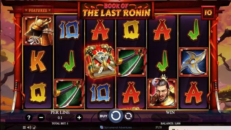 Main Screen Reels - Spinomenal Book Of The Last Ronin Slot