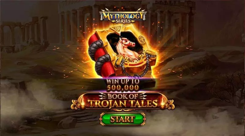 Introduction Screen - Spinomenal Book Of Trojan Tales Slot