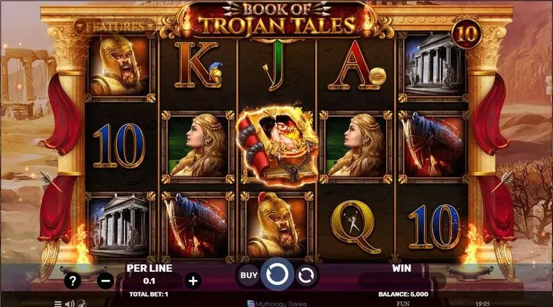 Main Screen Reels - Spinomenal Book Of Trojan Tales Slot