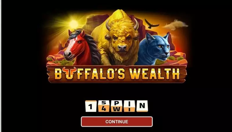 Introduction Screen - 1Spin4Win BUFFALO’S WEALTH Slot