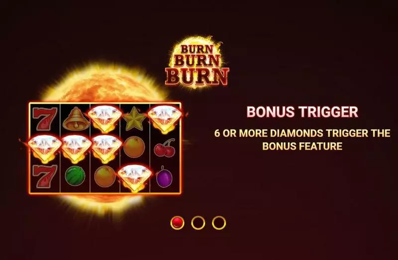 Introduction Screen - Wizard Games Burn Burn Burn Slot