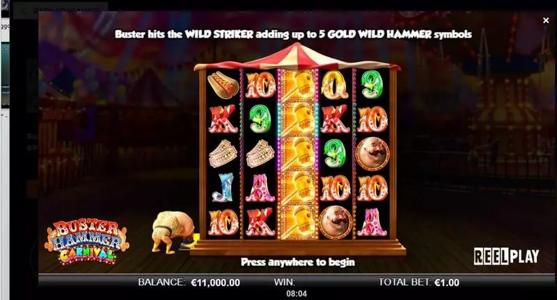 Info and Rules - ReelPlay Buster Hammer Carnival Slot