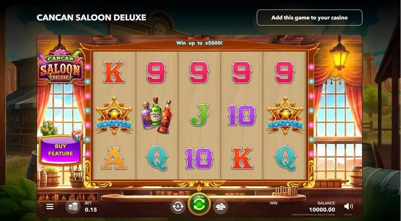 Main Screen Reels - Mascot Gaming Cancan Saloon Deluxe Slot