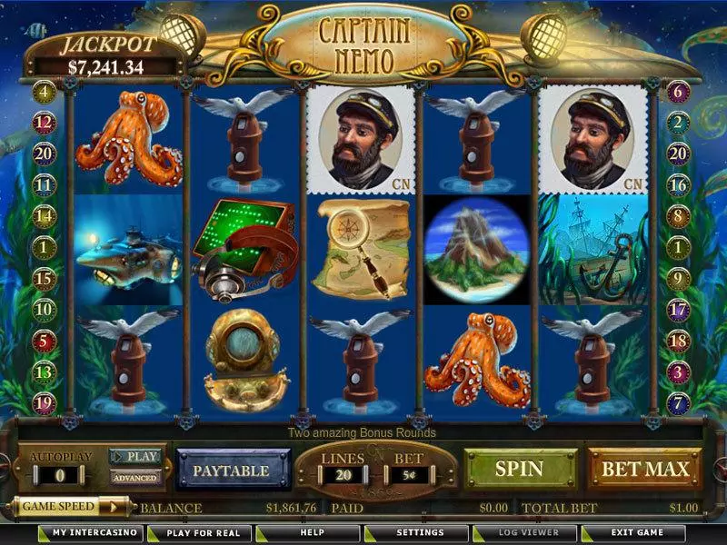 Main Screen Reels - Amaya Captain Nemo Slot