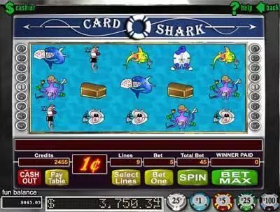 Main Screen Reels - RTG Card Shark Slot